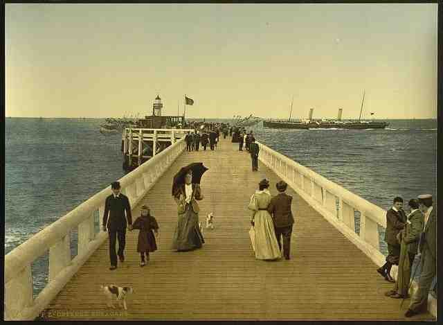 Vintage Pier Ostend A4 Photo Print