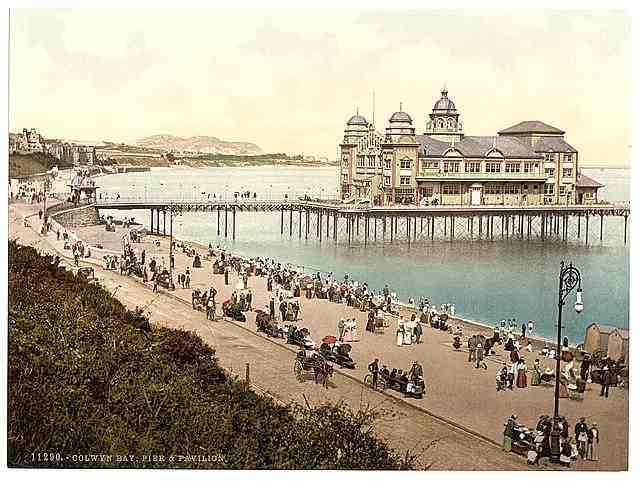 Vintage Pier and Pavillion Colwyn Bay A4 Photo Print