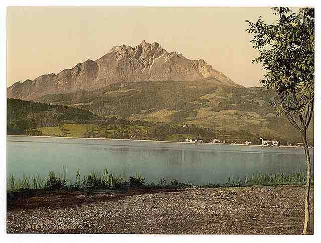 Vintage Pilatus Switzerland A4 Photo Print