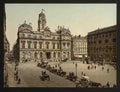Vintage Place de Terreaux Lyons A4 Photo Print