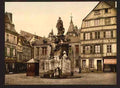 Vintage Place de la Pucelle Rouen A4 Photo Print