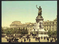 Vintage Place de la Republique Paris A4 Photo Print