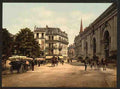 Vintage Place de letablissment thermal Aix A4 Photo Print