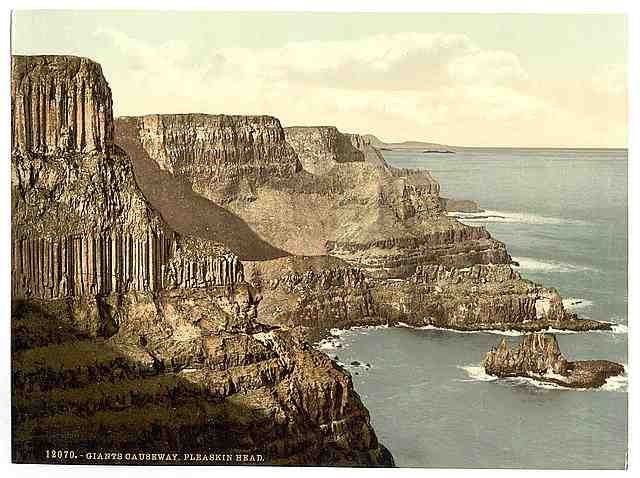 Vintage Pleaskin Head Giants Causeway County Antrim A4 Photo Print