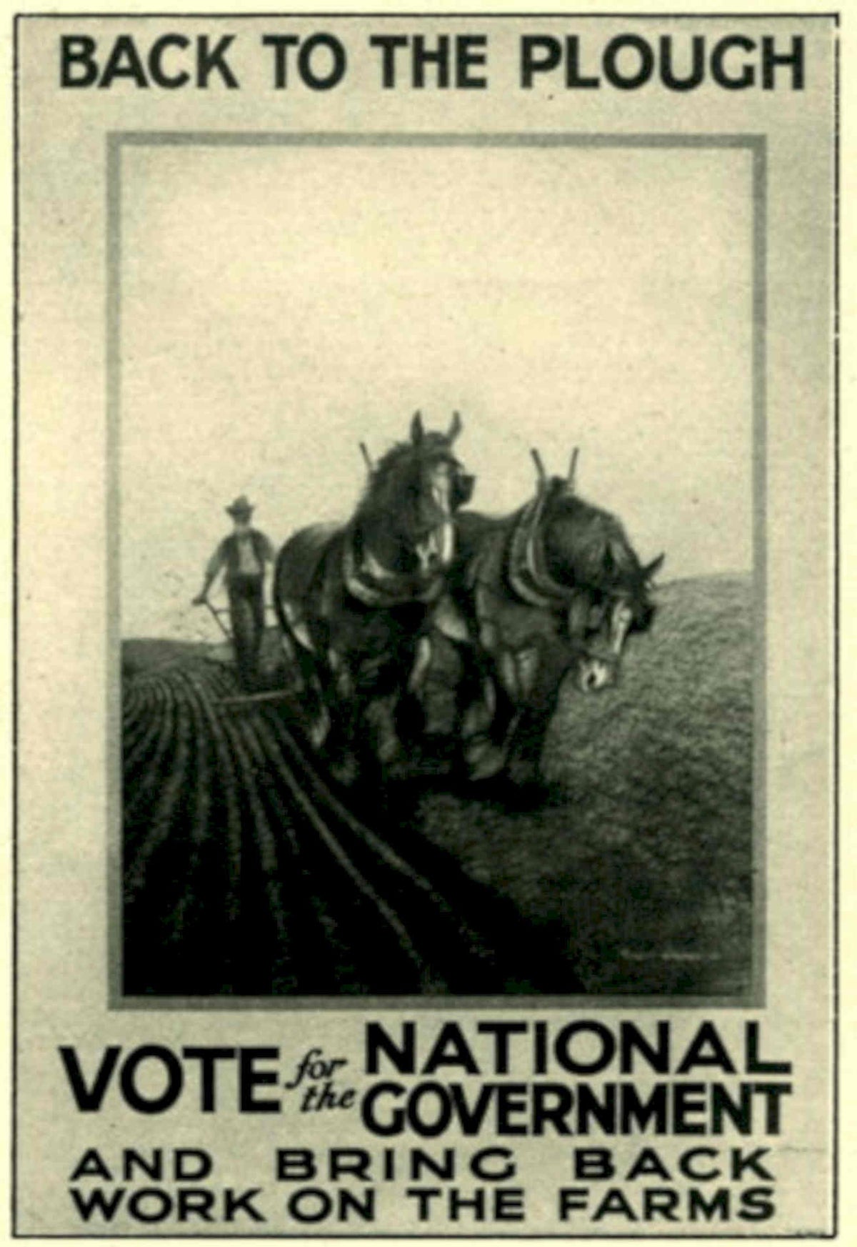 Vintage Plough Farms 1930s Vintage Retro Advert Poster