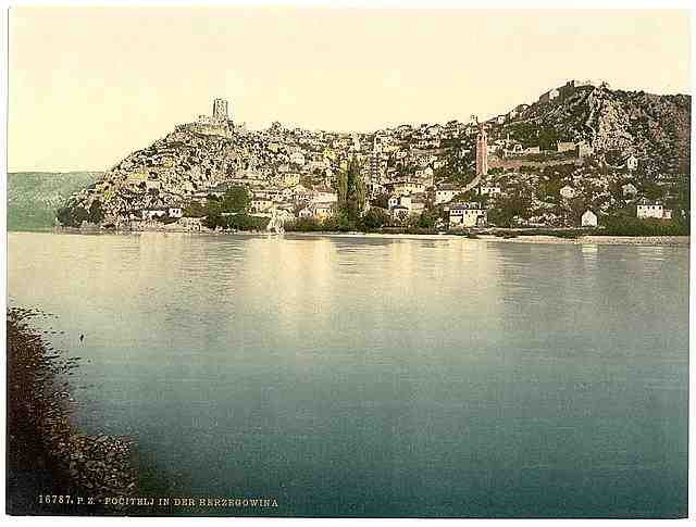 Vintage Pocitelj general view Herzegowina A4 Photo Print