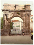 Vintage Pola Aurea Gate Istria A4 Photo Print