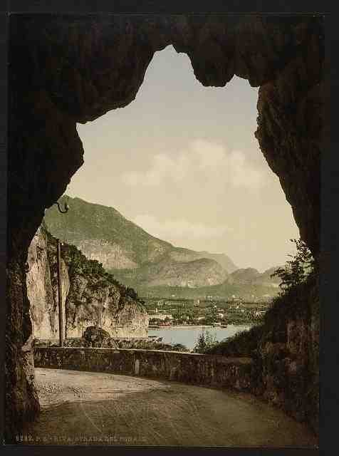 Vintage Ponale Road II Lake Garda A4 Photo Print