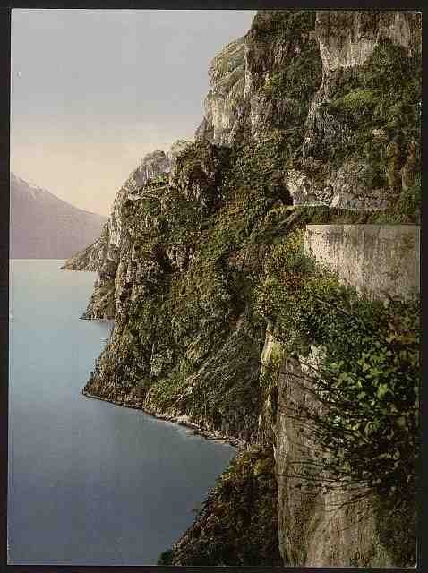 Vintage Ponale Road III Lake Garda A4 Photo Print