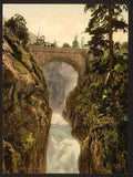 Vintage Pont dEpagne Cauterets Pyrenees A4 Photo Print