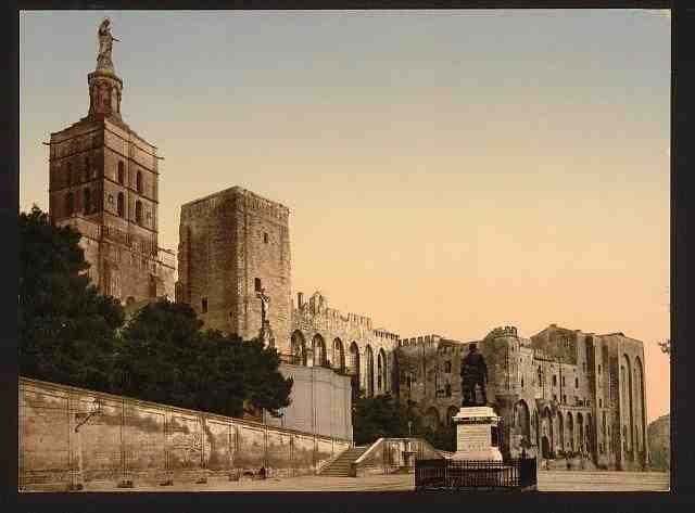 Vintage Popes Castle Avignon Provence A4 Photo Print