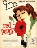 Vintage Poppy Lipstick 1950s Vintage Retro Advert Poster