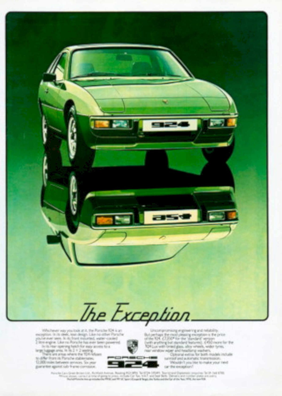 Vintage Porsche 924 1970s Vintage Retro Advert