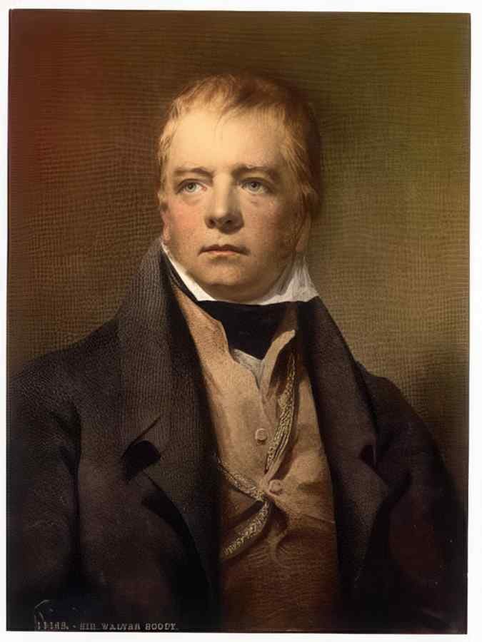 Vintage Portrait Of Sir Walter Scott A4 Photo Print