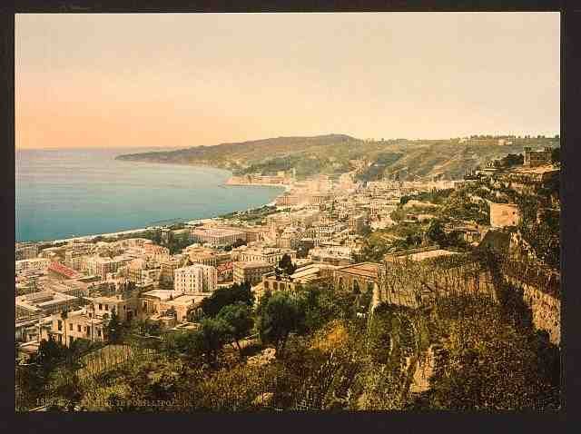 Vintage Posillipo I Naples A4 Photo Print