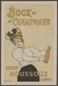 Vintage Poster Mousoux Vintage Retro Advert Poster