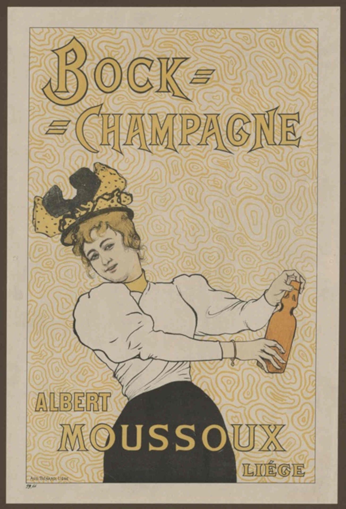 Vintage Poster Mousoux Vintage Retro Advert Poster