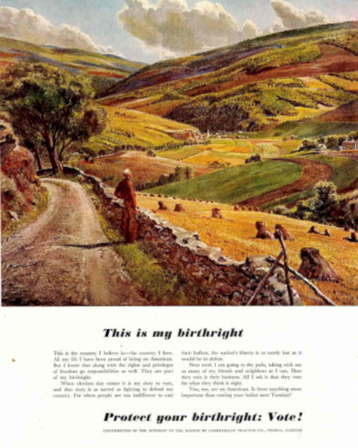 Vintage Poster Road 1950s Vintage Retro Advert Poster