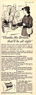 Vintage Potatoes Brown 1940s Vintage Retro Advert Poster