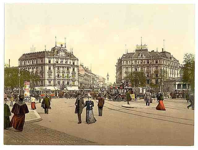 Vintage Potsdam Square Berlin A4 Photo Print