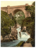 Vintage Poulaphuca Fall County Wicklow Ireland A4 Photo Print