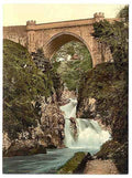 Vintage Poulaphuca Fall County Wicklow A4 Photo Print