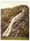 Vintage Powerscourt Waterfall County Wicklow Ireland A4 Photo Print