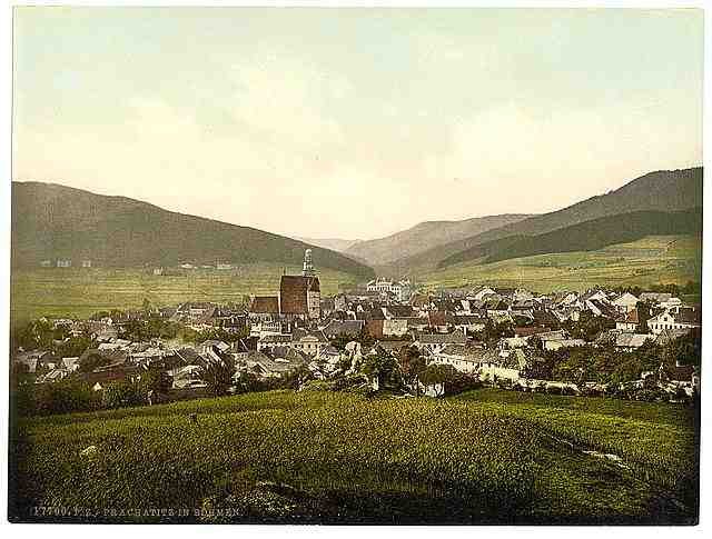 Vintage Prachatitz Bohemian Switzerland Bohemia A4 Photo Print