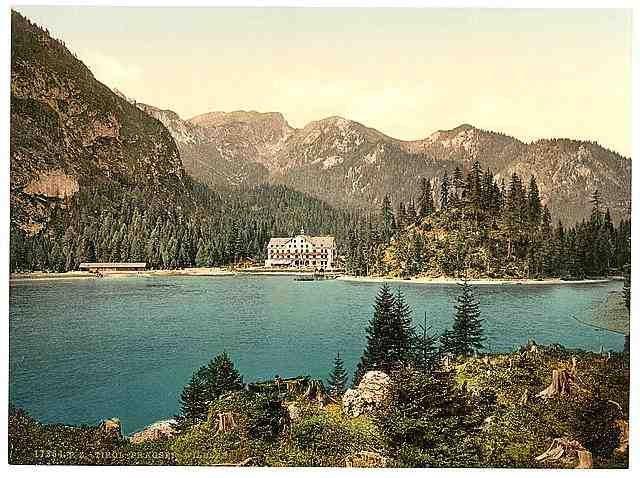 Vintage Pragser Wilsee  toward Sulden Tyrol A4 Photo Print