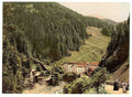 Vintage Pratigau the Baths of Fideris Grisons A4 Photo Print