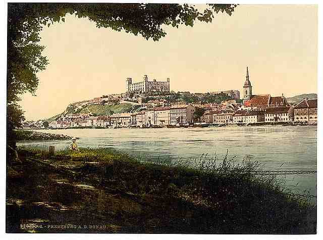 Vintage Pressburg A4 Photo Print