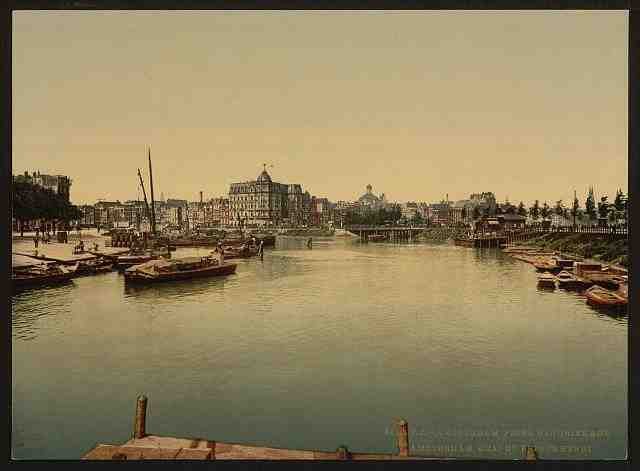 Vintage Prince Henrys quay Amsterdam A4 Photo Print