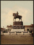 Vintage Prince Michaels monument Belgrade A4 Photo Print