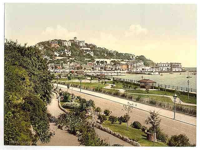 Vintage Princess Gardens Torquay A4 Photo Print
