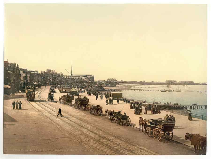 Vintage Promenade West Morecambe England A4 Photo Print