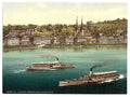 Vintage Promenade and cathedral Lucerne 2 A4 Photo Print