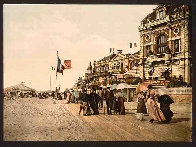 Vintage Promenade and grand Salon Trouville A4 Photo Print
