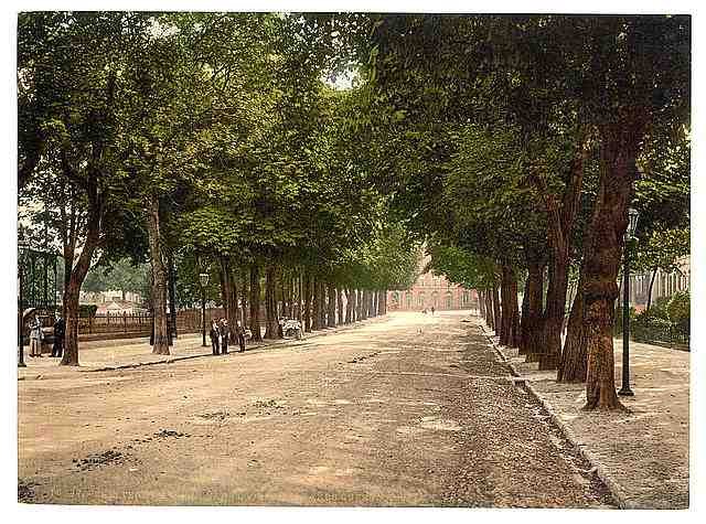 Vintage Promenade looking towards Queens Hotel Cheltenham A4 Photo Print