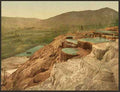 Vintage Pulpit Terraces Yellowstone National Park A4 Photo Print