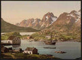 Vintage Raftsund Lofoten Digermulen A4 Photo Print