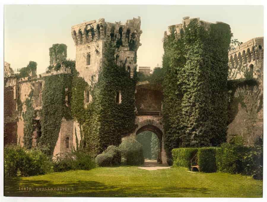 Vintage Raglan Castle I England A4 Photo Print
