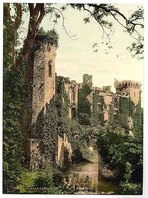 Vintage Raglan Castle III A4 Photo Print