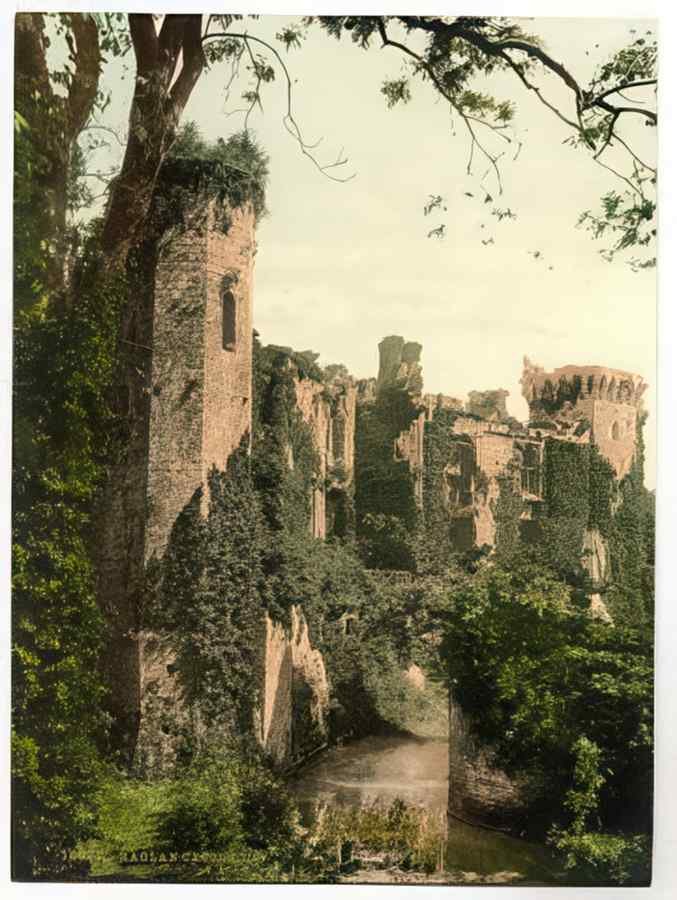Vintage Raglan Castle Iii England A4 Photo Print