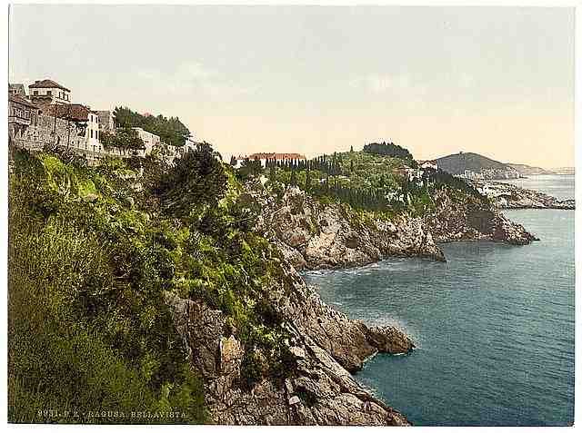 Vintage Ragusa Bella Vista Dalmatia A4 Photo Print