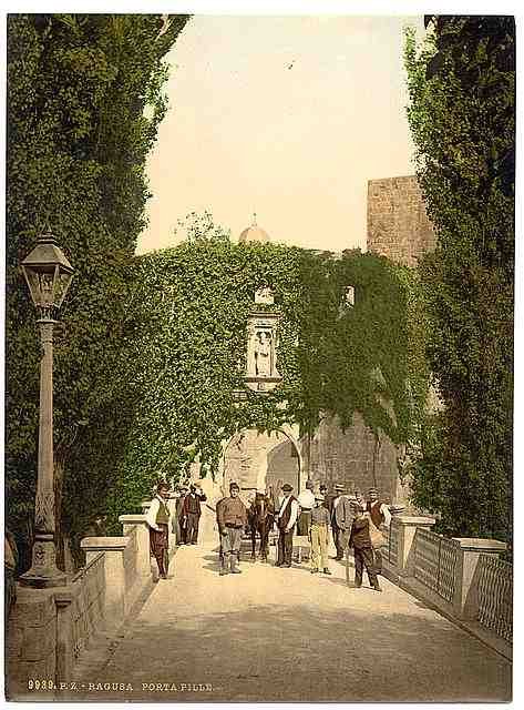 Vintage Ragusa Pilli Gate Dalmatia A4 Photo Print