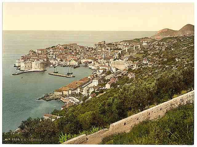 Vintage Ragusa from the East Dalmatia A4 Photo Print