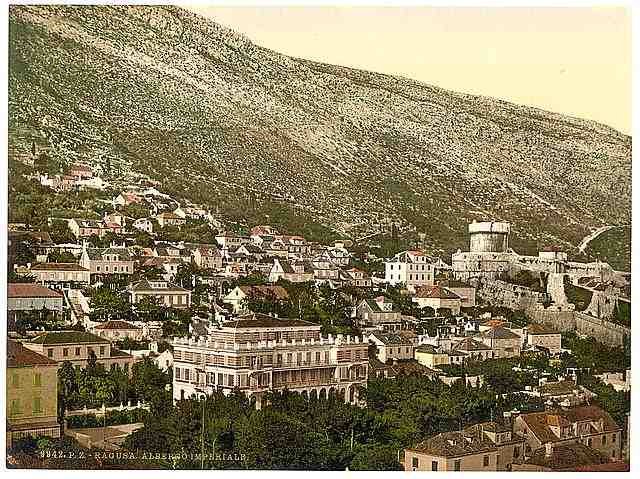 Vintage Ragusa the Imperial Hotel Dalmatia A4 Photo Print