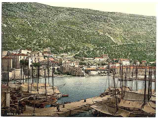Vintage Ragusa the Inner Gate Dalmatia A4 Photo Print