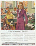 Vintage Railroad Classroom 1940s Vintage Retro Advert Poster