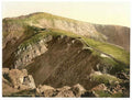 Vintage Railway And Crib Goch Snowdon Wales A4 Photo Print